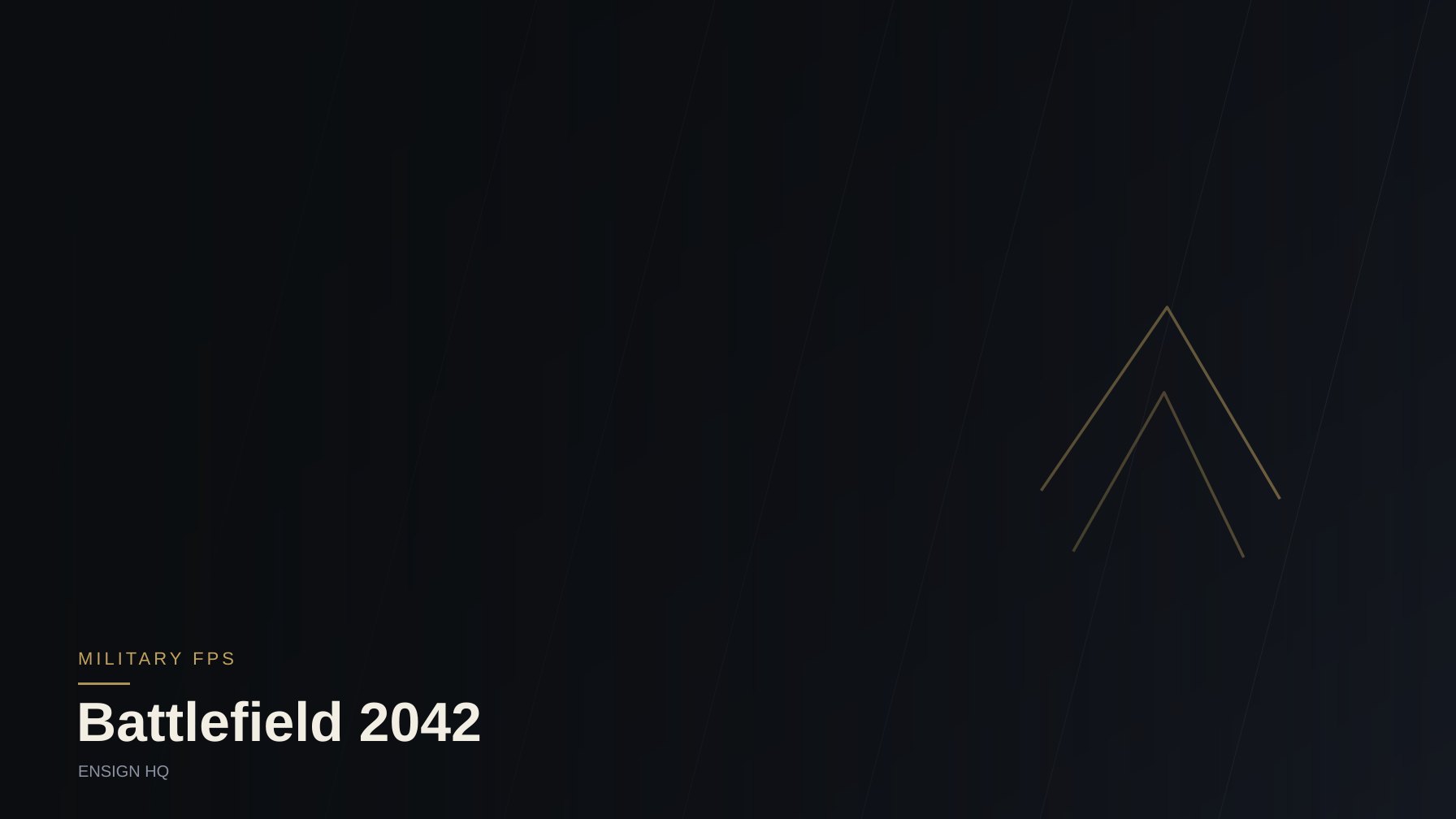 Battlefield 2042 faction hub