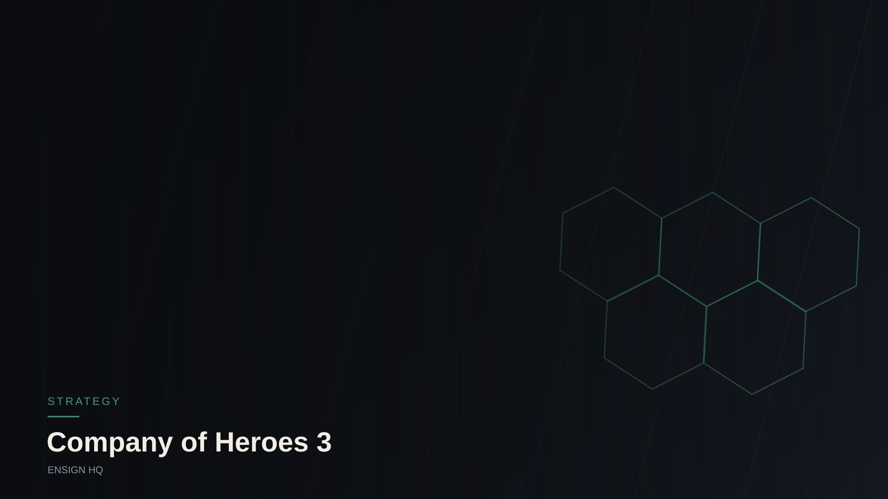 Company of Heroes 3 faction hub
