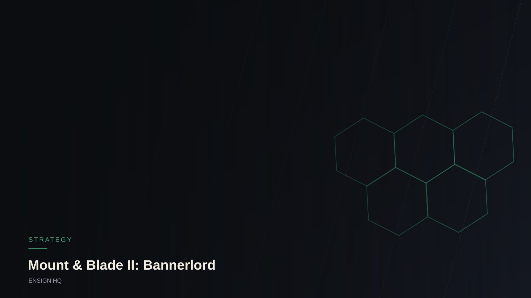 Mount & Blade II: Bannerlord faction hub
