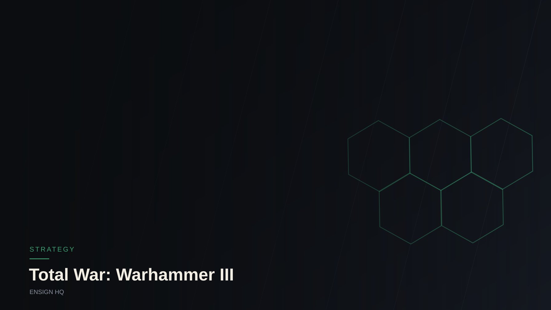 Total War: Warhammer III faction hub